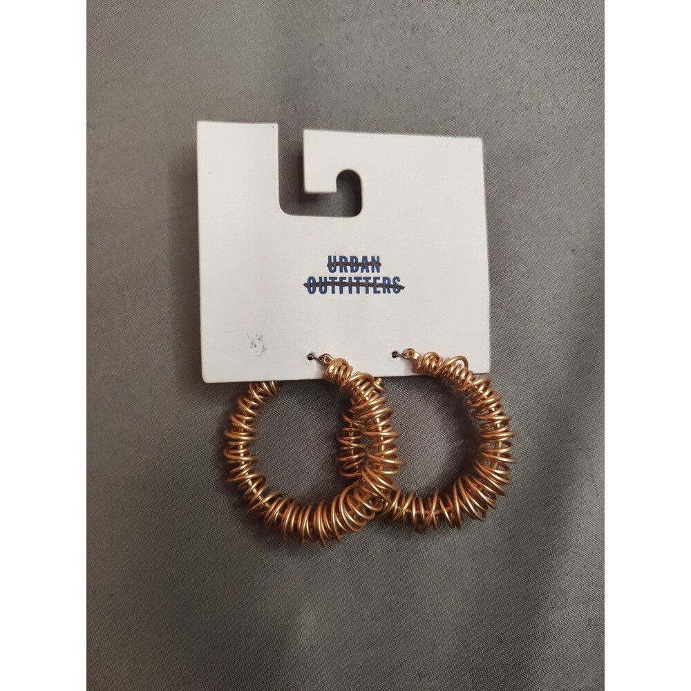 Women's Urban Outfitters Gold Coil Hoop Earrings